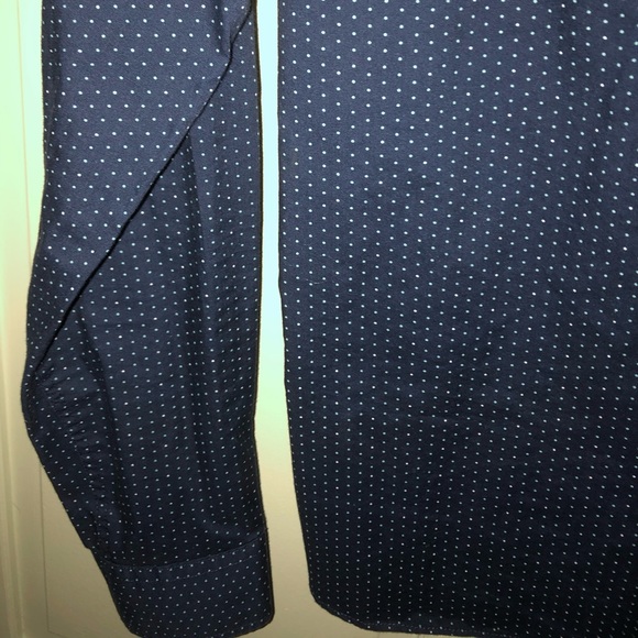 Navy Blue Van Heusen Large Button Up Long Sleeve - Picture 6 of 7